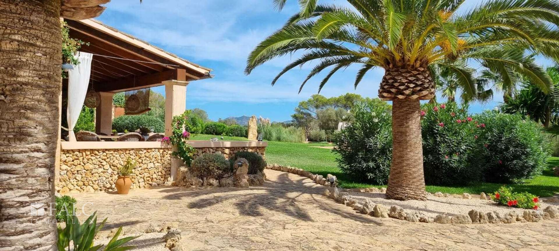 Blick Eingang Finca